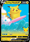 Image for Surfing Pikachu V (Celebrations) (008/025) - Pokemon
