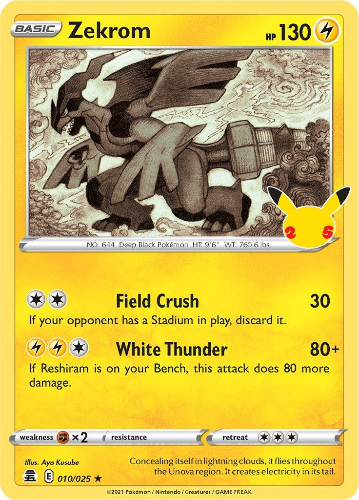 Image for Zekrom (Celebrations) (010/025) - Pokemon