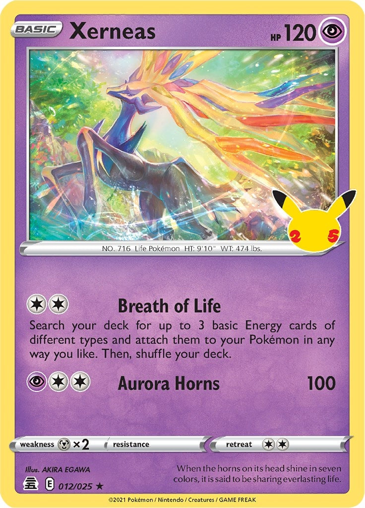 Image for Xerneas (Celebrations) (012/025) - Pokemon