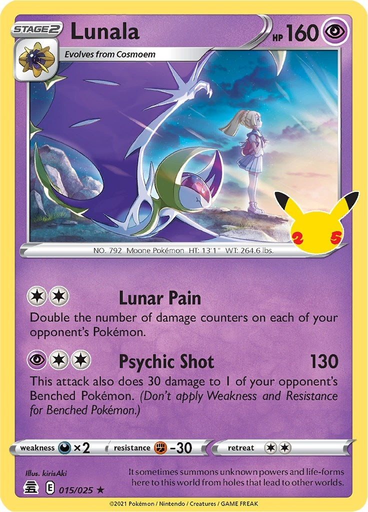 Image for Lunala (Celebrations) (015/025) - Pokemon