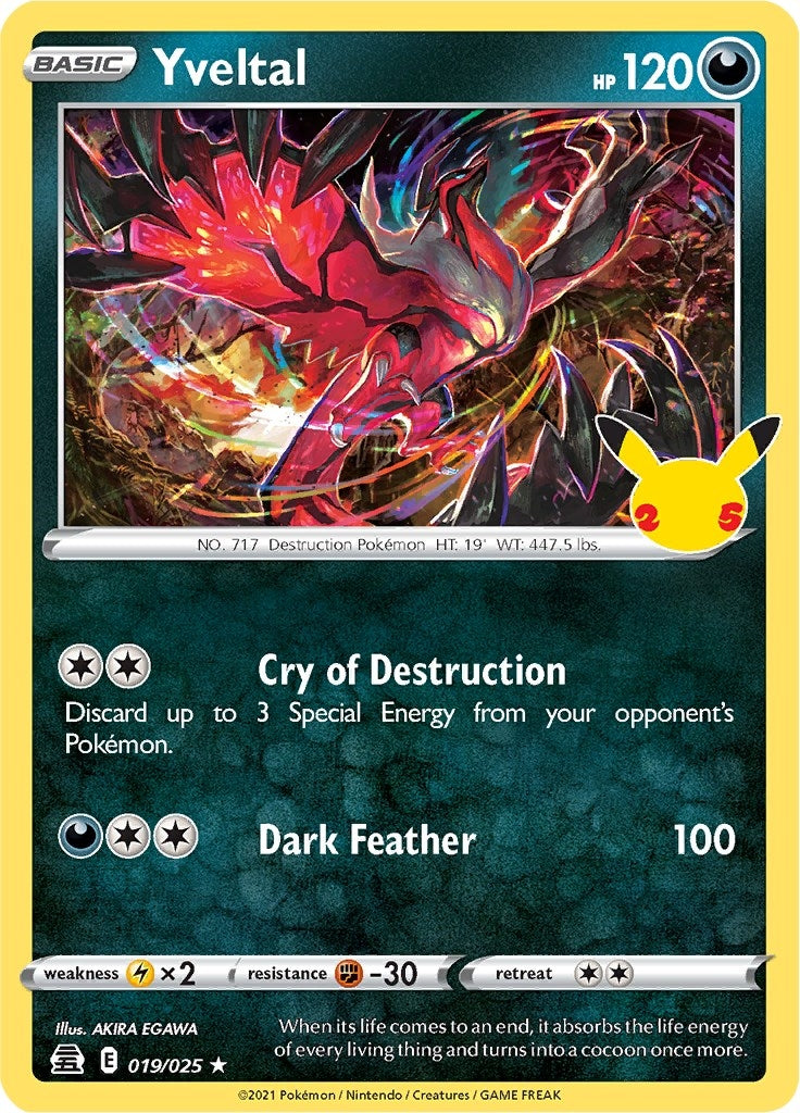 Image for Yveltal (Celebrations) (019/025) - Pokemon