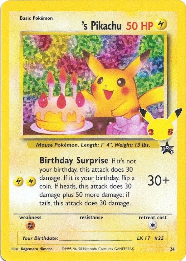 Image for ______'s Pikachu (Celebrations: Classic Collection) (24/53) - Pokemon