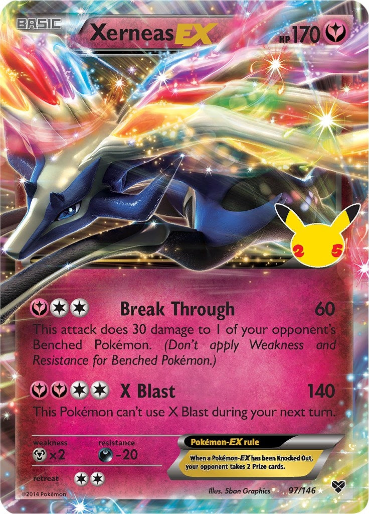 Image for Xerneas EX (Celebrations: Classic Collection) (97/146) - Pokemon
