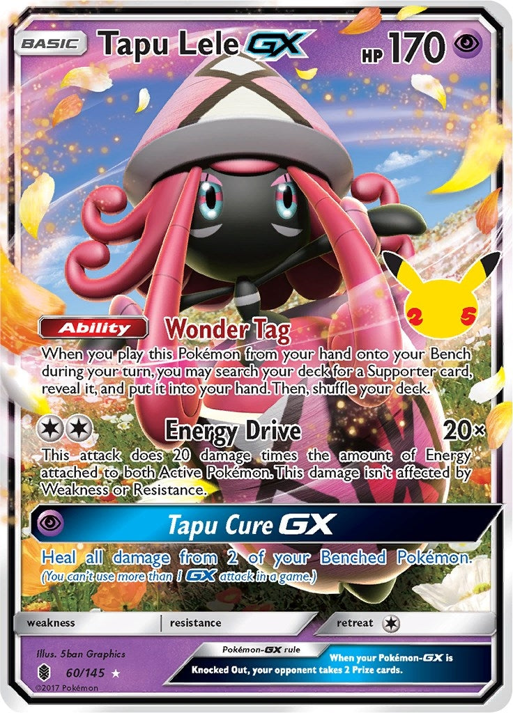 Image for Tapu Lele GX (Celebrations: Classic Collection) (60/145) - Pokemon