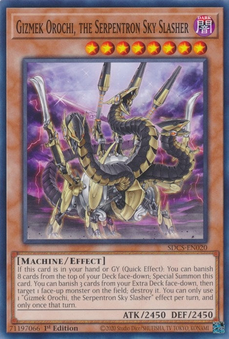 Image for Gizmek Orochi, the Serpentron Sky Slasher (Structure Deck: Cyber Strike) (SDCS-EN020) - YuGiOh