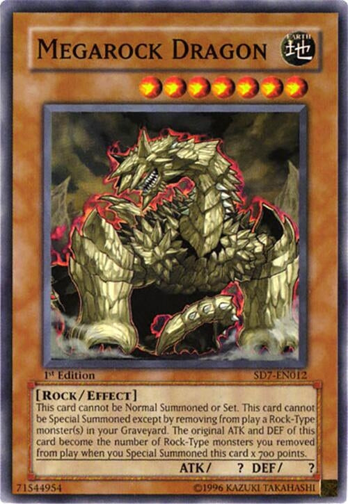 Image for Megarock Dragon (Structure Deck: Invincible Fortress) (SD7-EN012) - YuGiOh