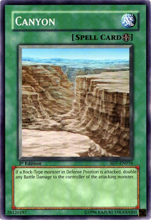 Image for Canyon (Structure Deck: Invincible Fortress) (SD7-EN016) - YuGiOh