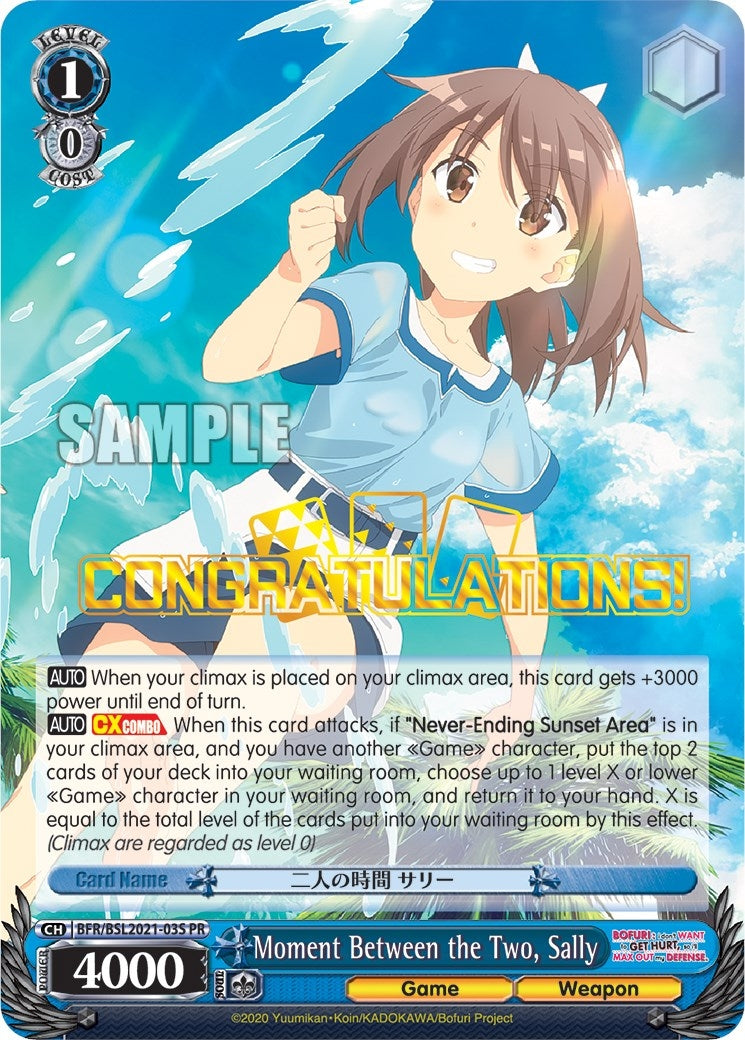Image for Moment Between the Two, Sally (Bushiroad Event Cards) (BFR/BSL2021-03S PR) - Weiss Schwarz