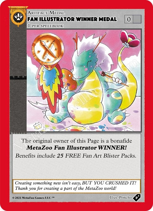 Image for Fan Illustrator Winner Medal [Medals]