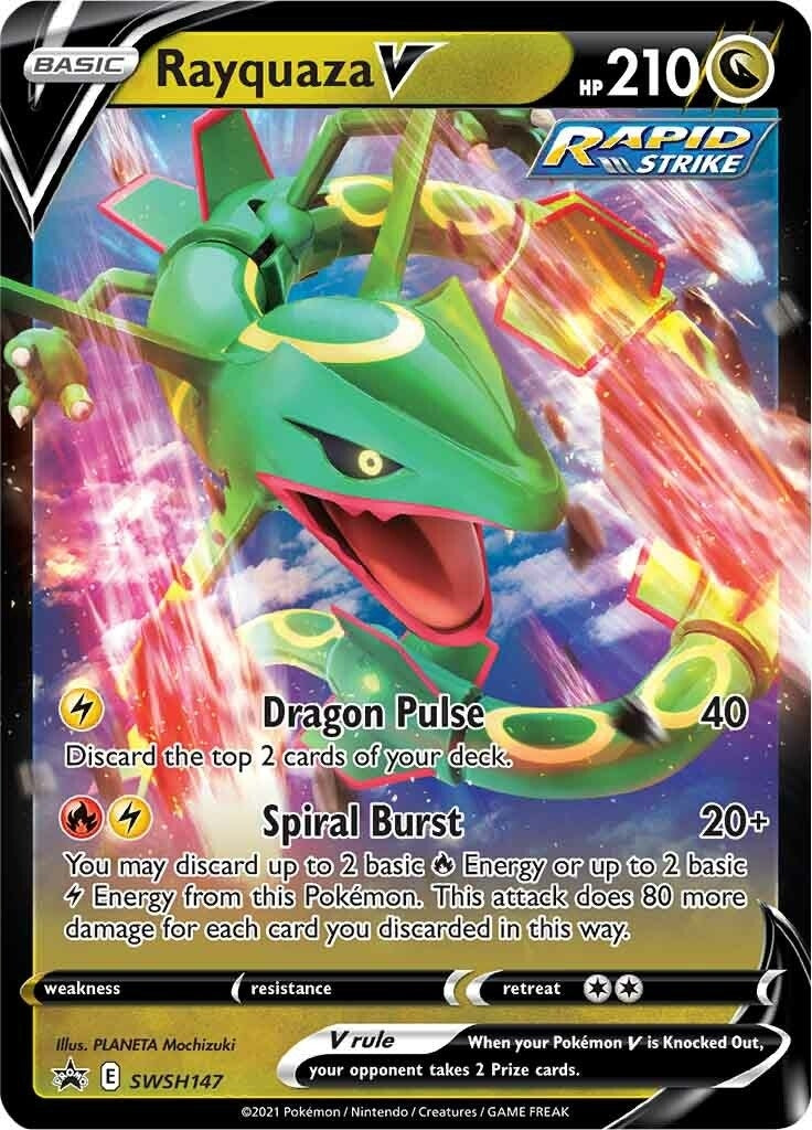 Image for Rayquaza V - SWSH147 (SWSH: Sword & Shield Promo Cards) (SWSH147) - Pokemon