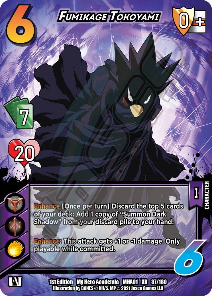 Image for Fumikage Tokoyami (XR) (UniVersus: My Hero Academia) (37/180) - UniVersus