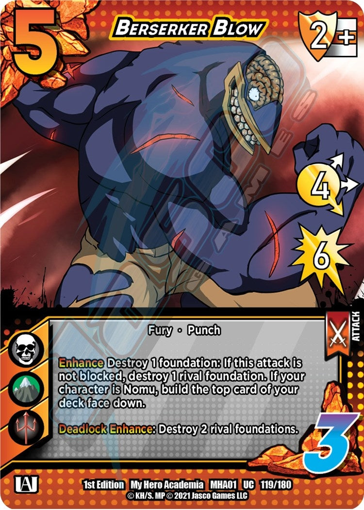 Image for Berserker Blow (UniVersus: My Hero Academia) (119/180) - UniVersus