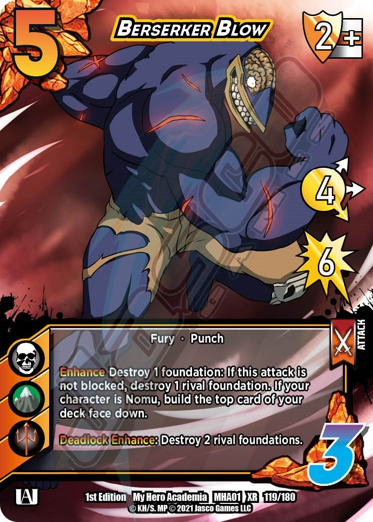 Image for Berserker Blow (XR) (UniVersus: My Hero Academia) (119/180) - UniVersus