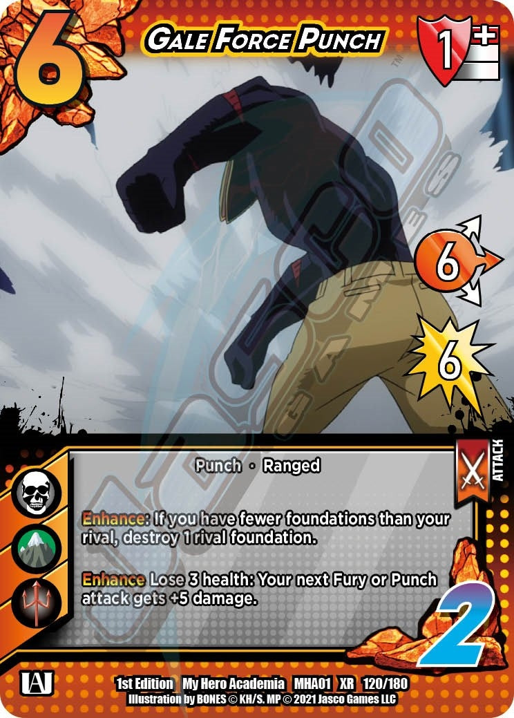 Image for Gale Force Punch (XR) (UniVersus: My Hero Academia) (120/180) - UniVersus