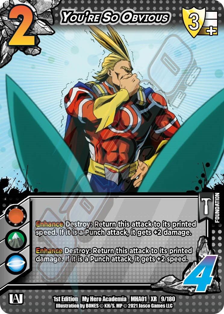 Image for You're So Obvious (XR) (UniVersus: My Hero Academia) (9/180) - UniVersus