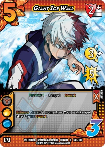 Image for Giant Ice Wall (Misprint) (UniVersus: My Hero Academia) (138/180) - UniVersus