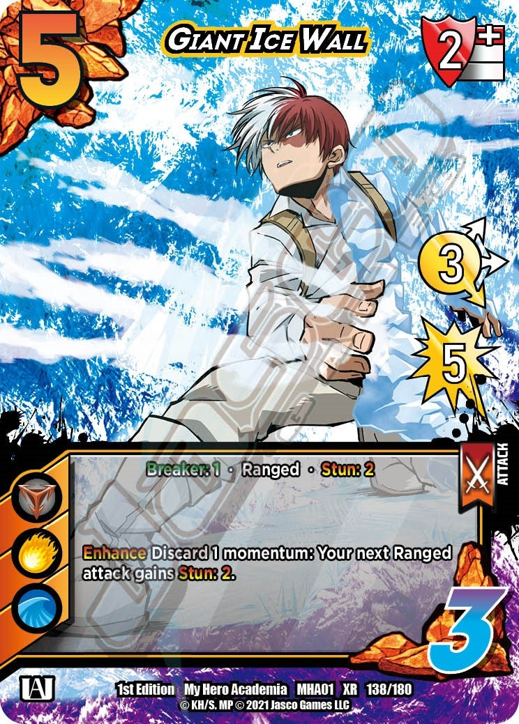 Image for Giant Ice Wall (XR) (UniVersus: My Hero Academia) (138/180) - UniVersus