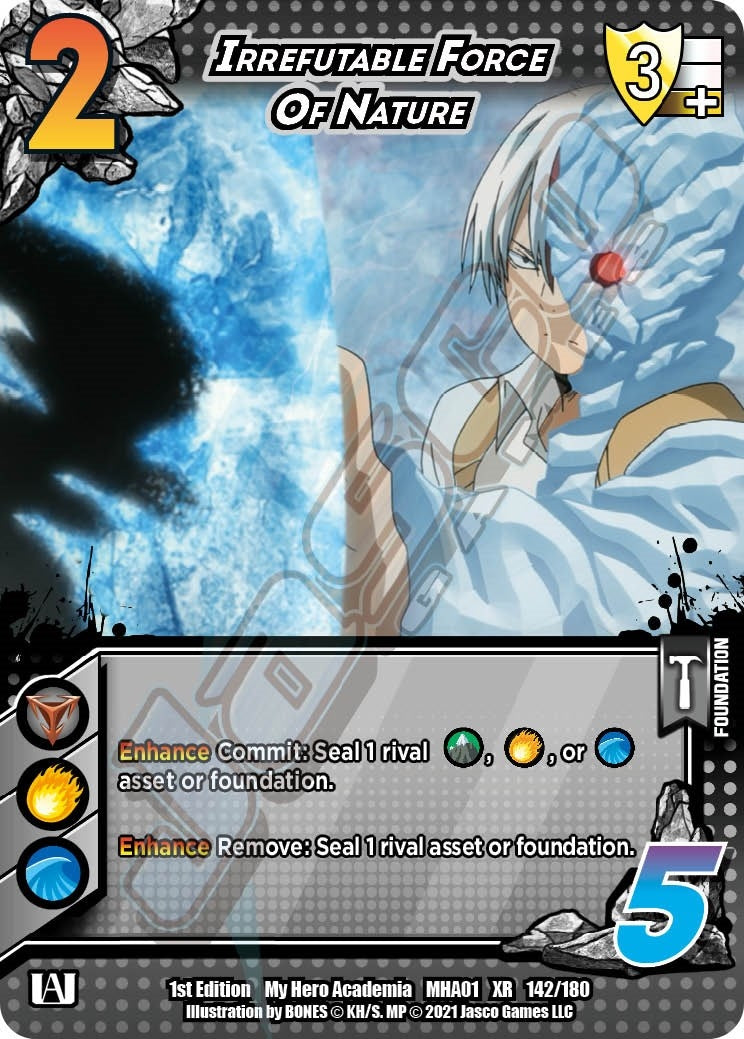 Image for Irrefutable Force of Nature (XR) (UniVersus: My Hero Academia) (142/180) - UniVersus