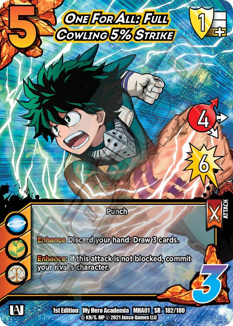 Image for One For All: Full Cowling 5% Strike (UniVersus: My Hero Academia) (182/180) - UniVersus