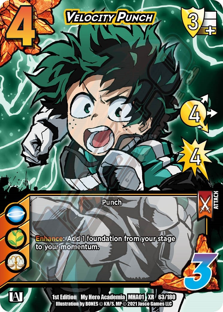 Image for Velocity Punch (XR) (UniVersus: My Hero Academia) (63/180) - UniVersus