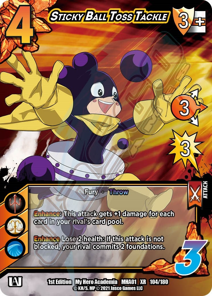 Image for Sticky Ball Toss Tackle (XR) (UniVersus: My Hero Academia) (104/180) - UniVersus