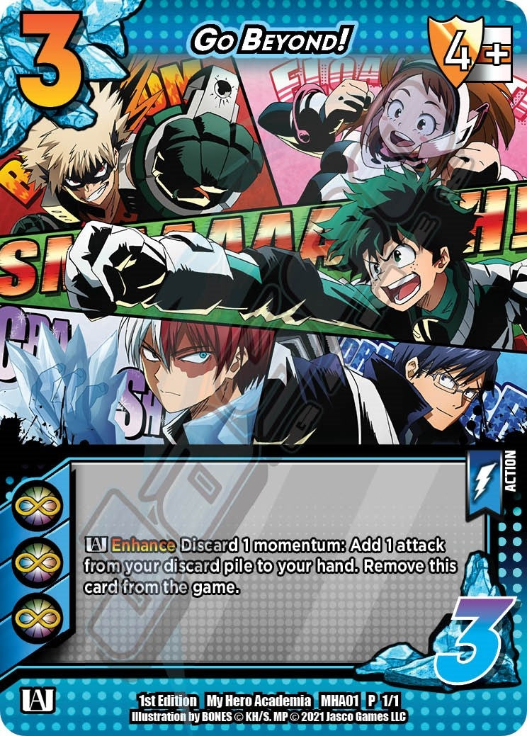 Image for Go Beyond! (My Hero Academia Pre-Release) (UniVersus: My Hero Academia Promo Cards) (MHA01 P 1/1) - UniVersus