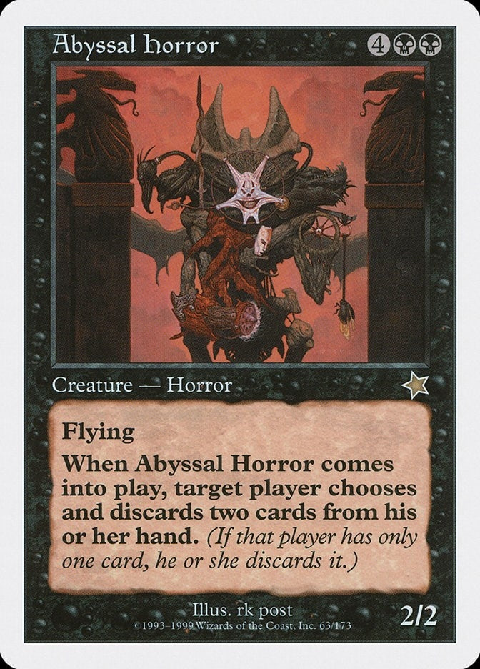Image for Abyssal Horror (Starter 1999) (63) - Magic: The Gathering