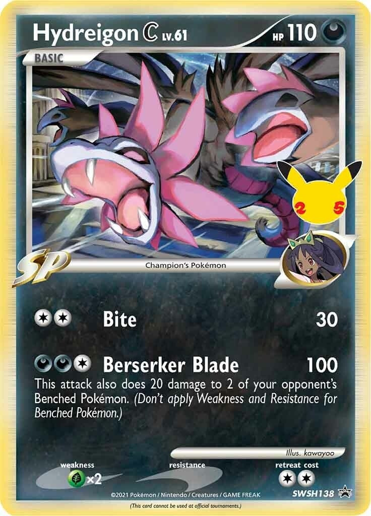 Image for Hydreigon C lv.61 - SWSH138 (SWSH: Sword & Shield Promo Cards) (SWSH138) - Pokemon
