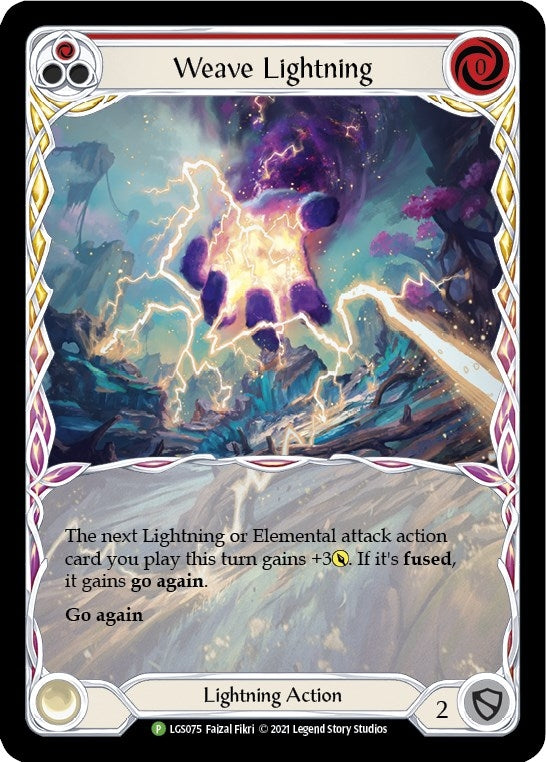 Image for Weave Lightning (Red) - LGS075 (Flesh and Blood: Promo Cards) (LGS075) - Flesh and Blood TCG