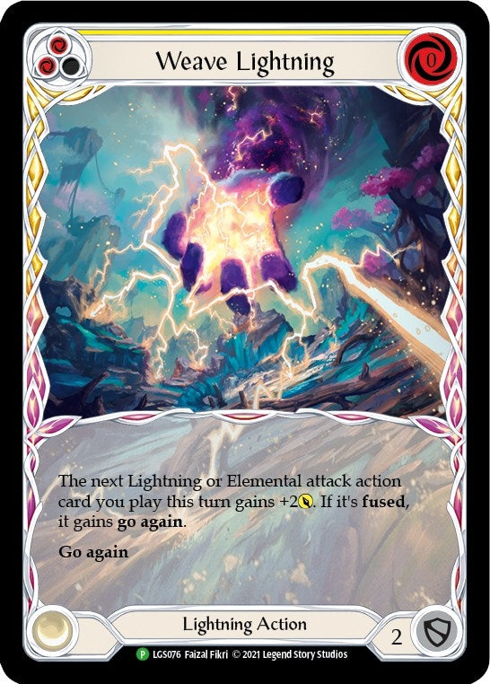 Image for Weave Lightning (Yellow) - LGS076 (Flesh and Blood: Promo Cards) (LGS076) - Flesh and Blood TCG