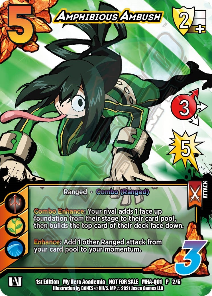 Image for Amphibious Ambush (Quirk Pack 1) (UniVersus: My Hero Academia Promo Cards) (MHA-Q01 2/5) - UniVersus
