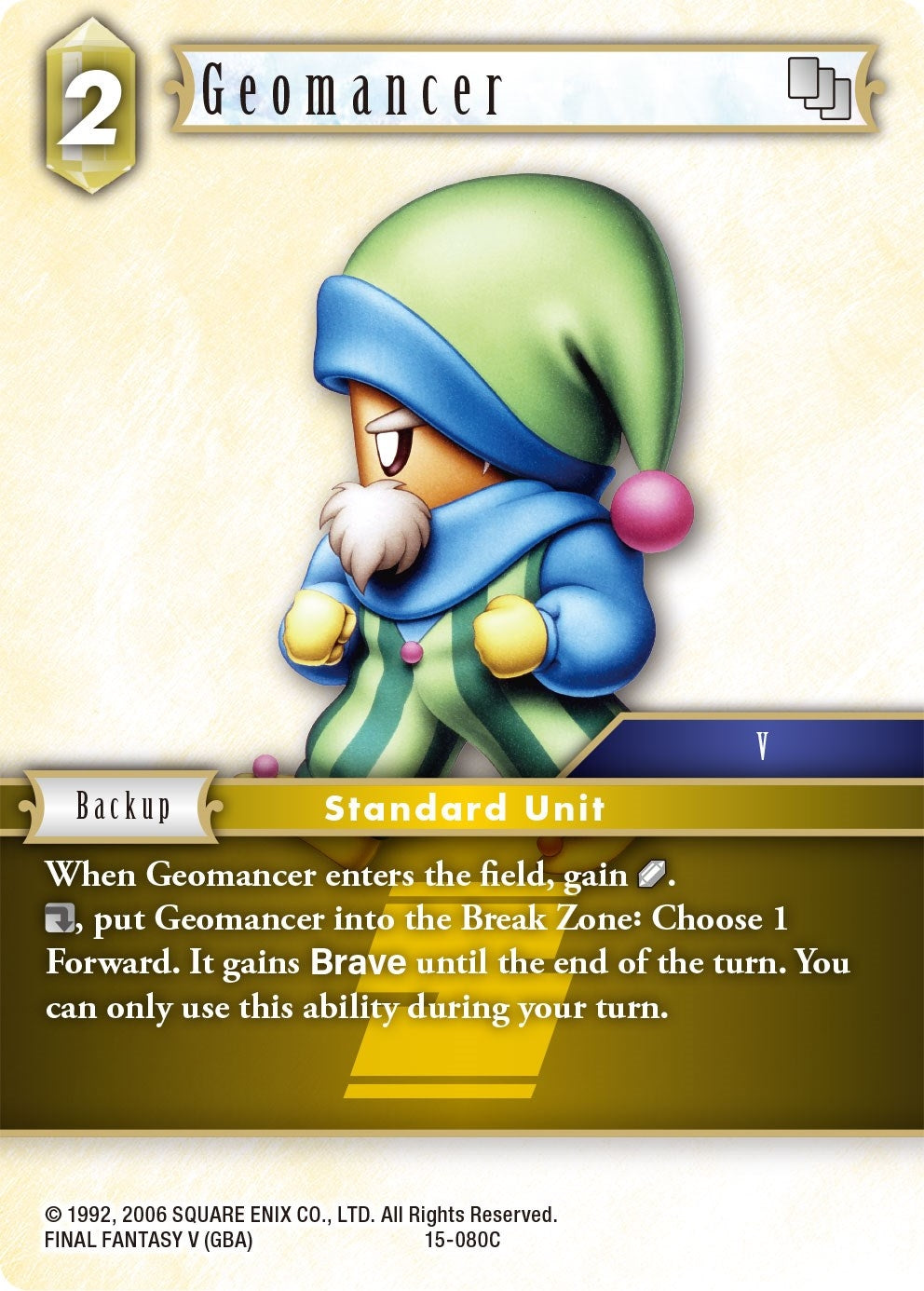 Image for Geomancer (Crystal Dominion) (15-080C) - Final Fantasy TCG