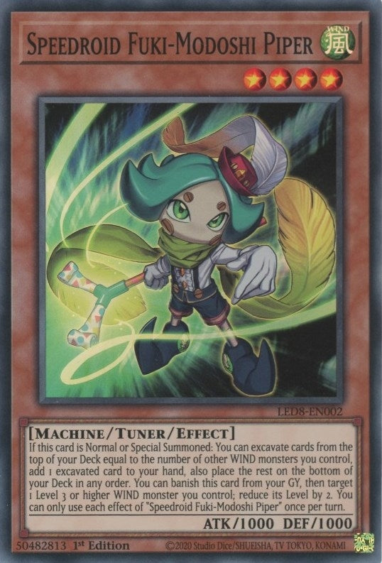 Image for Speedroid Fuki-Modoshi Piper (Legendary Duelists: Synchro Storm) (LED8-EN002) - YuGiOh