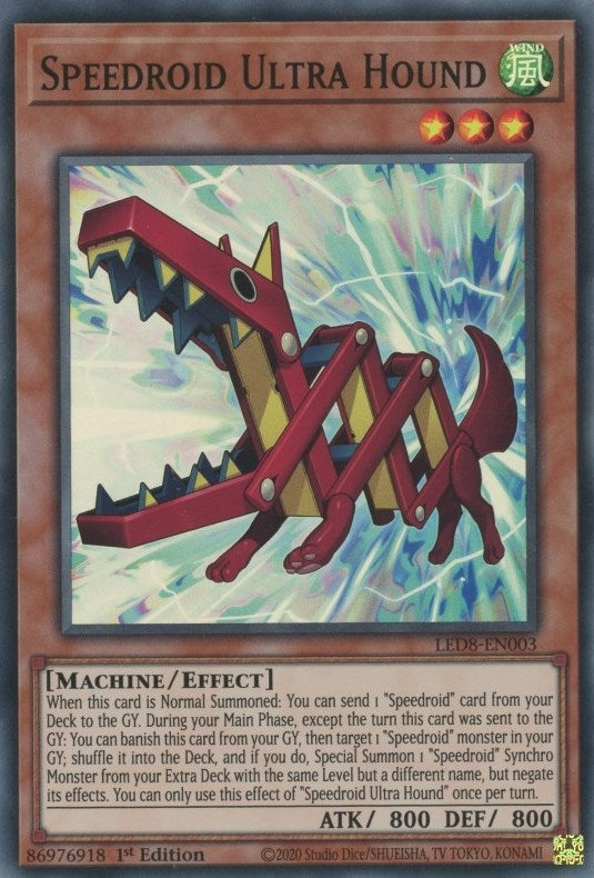 Image for Speedroid Ultra Hound (Legendary Duelists: Synchro Storm) (LED8-EN003) - YuGiOh