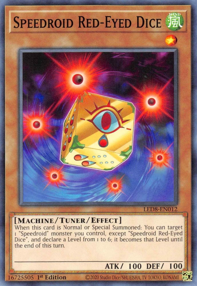 Image for Speedroid Red-Eyed Dice (Legendary Duelists: Synchro Storm) (LED8-EN012) - YuGiOh