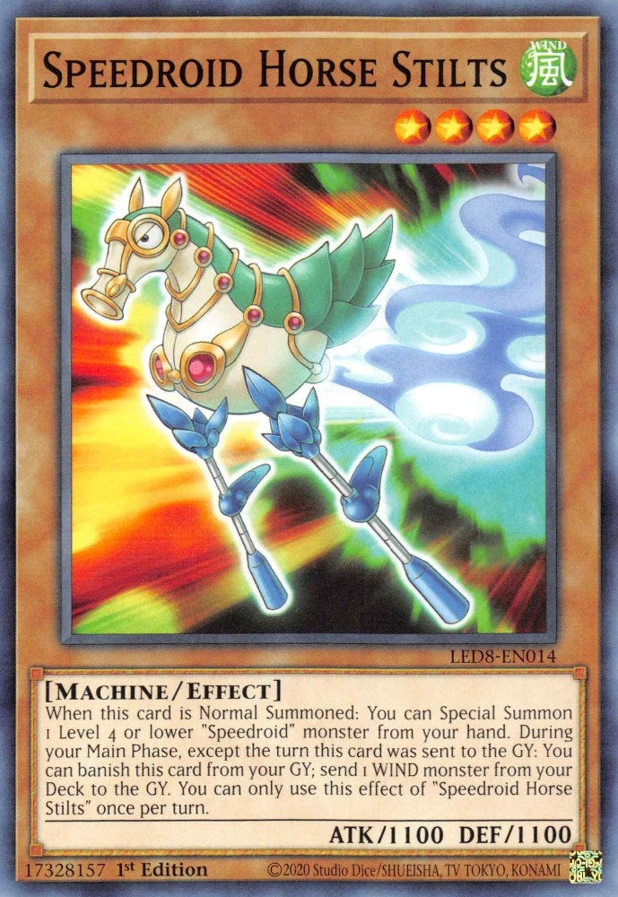Image for Speedroid Horse Stilts (Legendary Duelists: Synchro Storm) (LED8-EN014) - YuGiOh