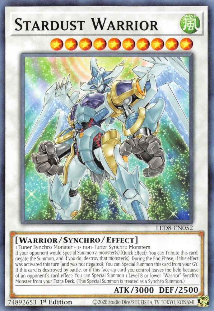 Image for Stardust Warrior (Legendary Duelists: Synchro Storm) (LED8-EN052) - YuGiOh