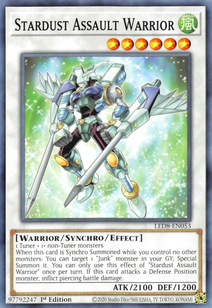 Image for Stardust Assault Warrior (Legendary Duelists: Synchro Storm) (LED8-EN053) - YuGiOh
