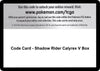 Image for Code Card - Shadow Rider Calyrex V Box - Pokemon