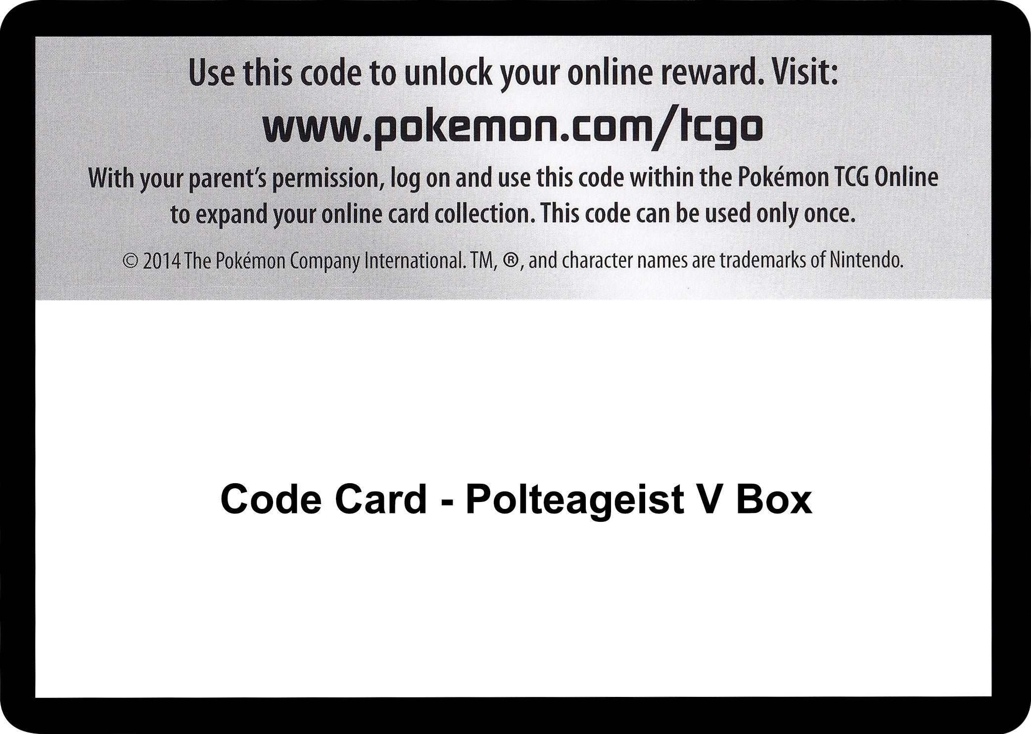 Image for Code Card - Polteageist V Box - Pokemon