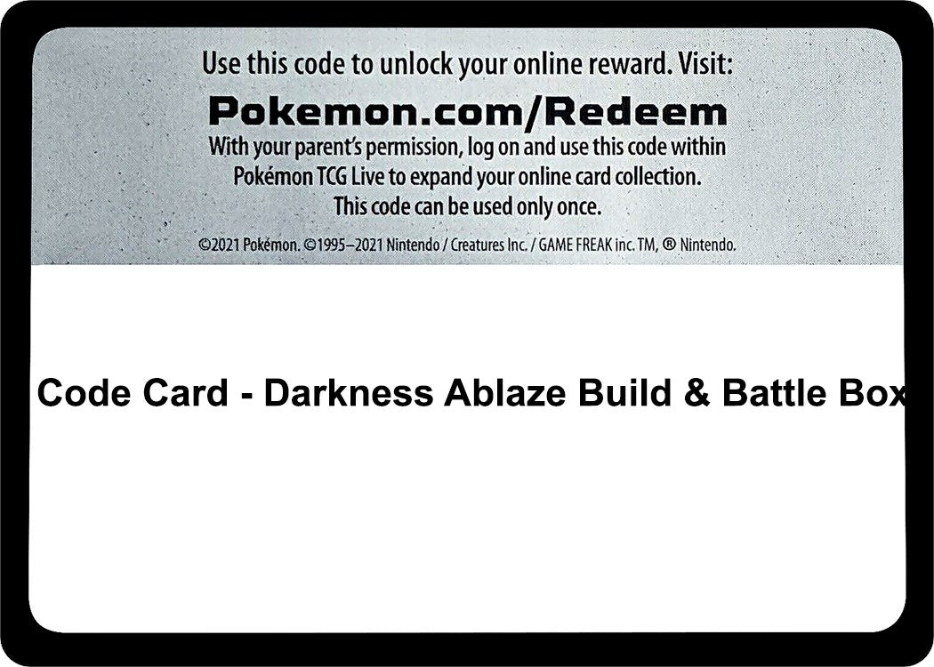 Image for Code Card - Darkness Ablaze Build & Battle Box - Pokemon