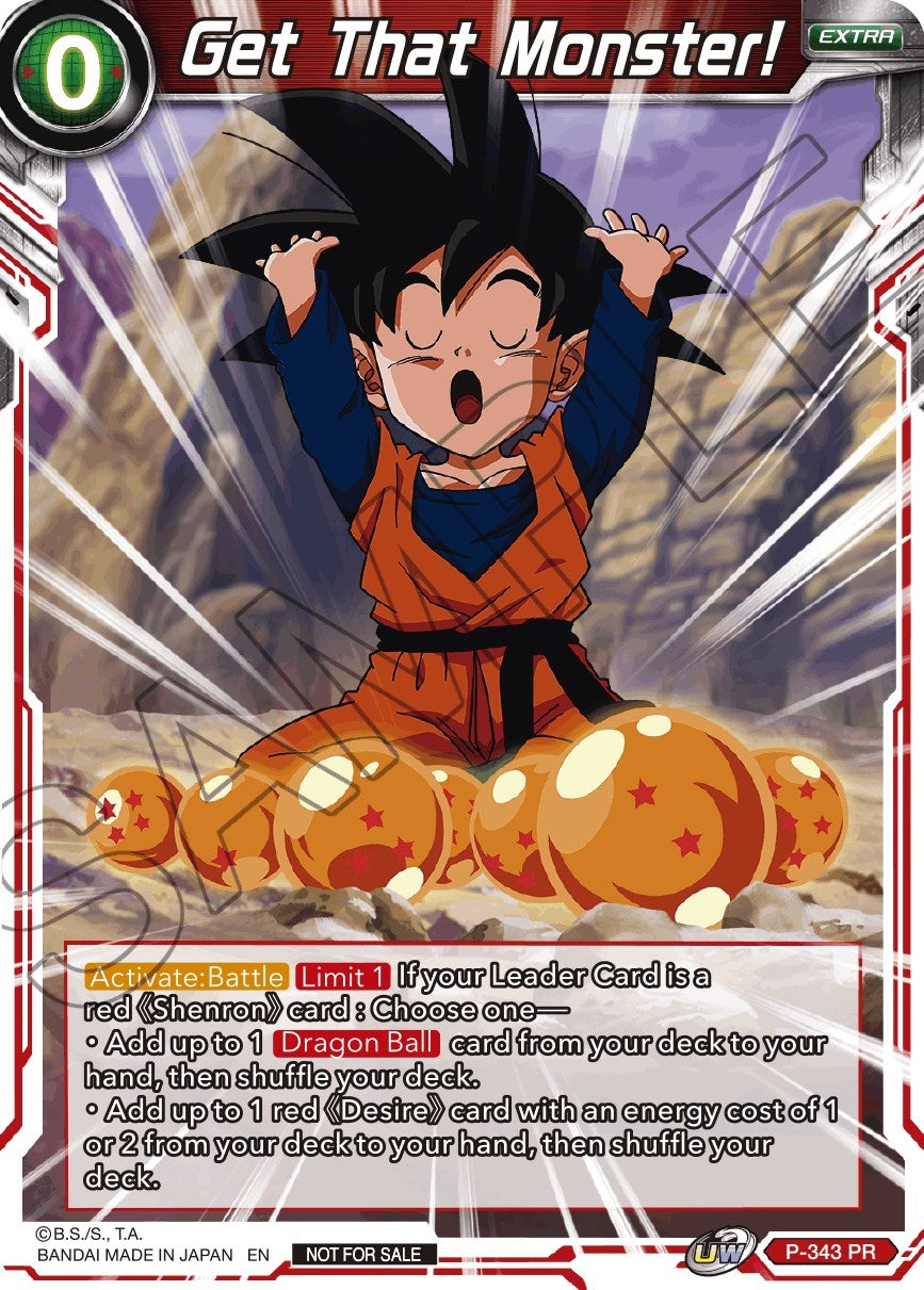 Image for Get That Monster! (Tournament Promotion Cards) (P-343) - Dragon Ball Super: Masters