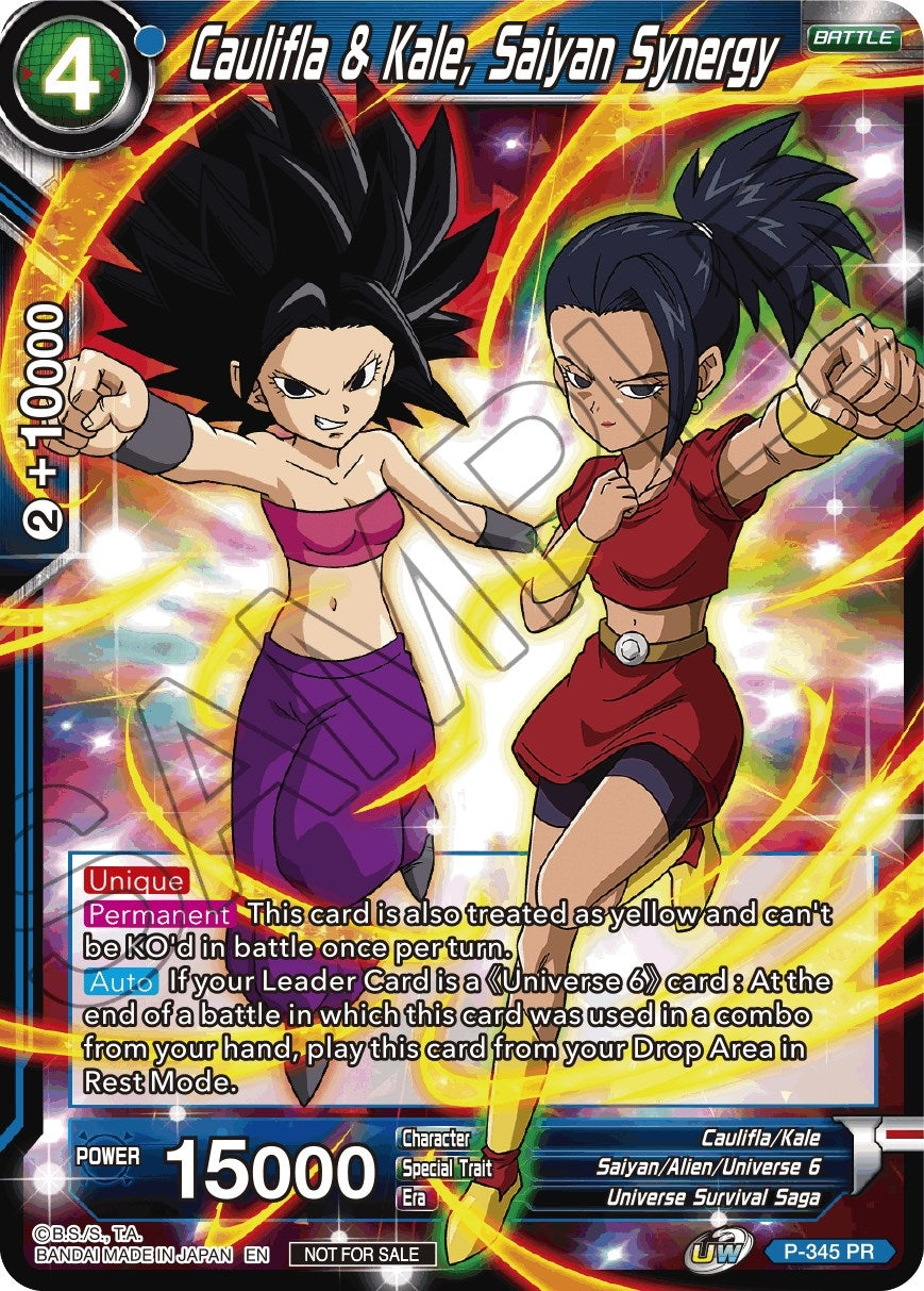 Image for Caulifla & Kale, Saiyan Synergy (Tournament Promotion Cards) (P-345) - Dragon Ball Super: Masters