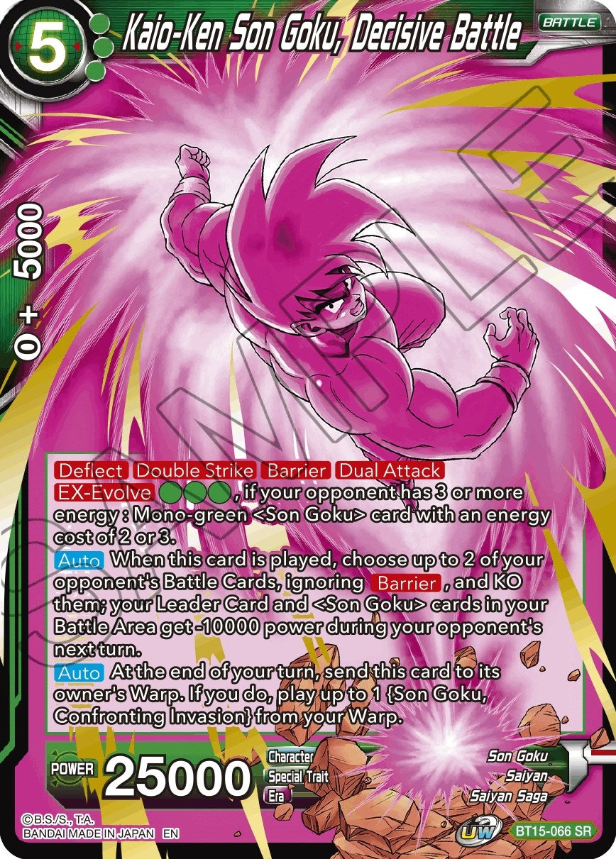 Image for Kaio-Ken Son Goku, Decisive Battle (Saiyan Showdown) (BT15-066) - Dragon Ball Super: Masters