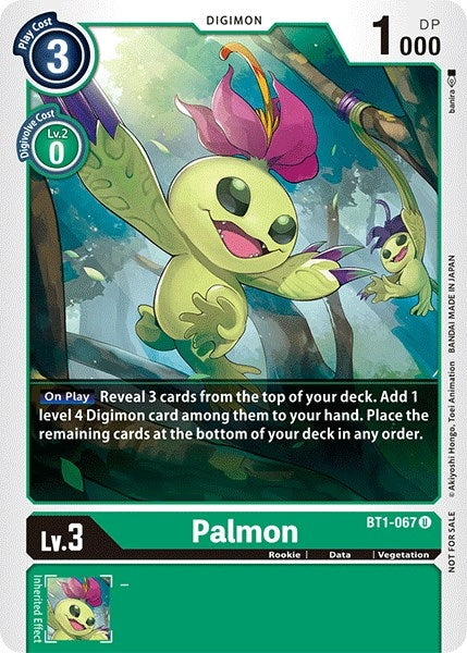 Image for Palmon (Official Tournament Pack Vol.3) (BT01-03A) (BT1-067 U) - Digimon Card Game