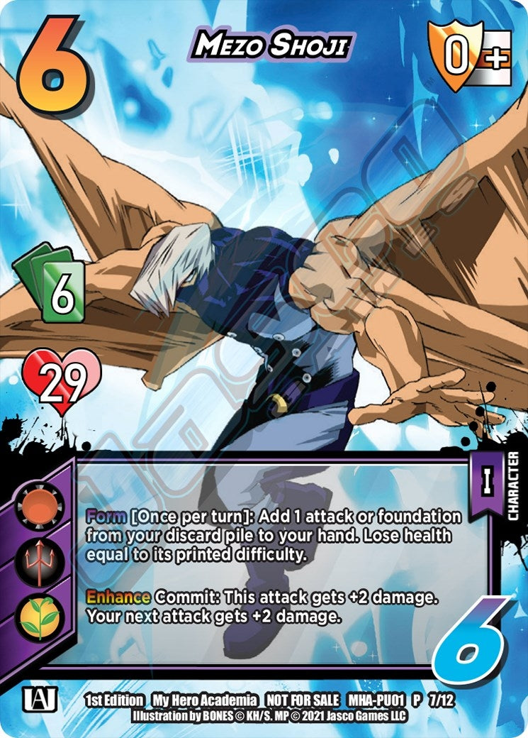 Image for Mezo Shoji (Plus Ultra Pack 1) (UniVersus: My Hero Academia Promo Cards) (MHA-PU01 7/12) - UniVersus