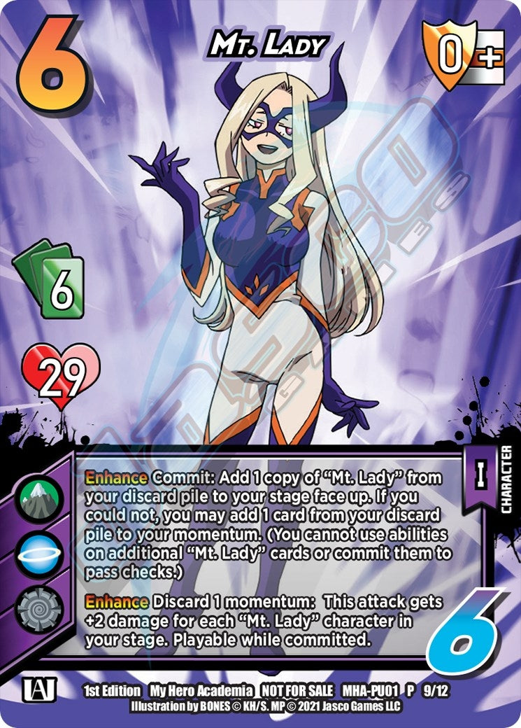Image for Mt. Lady (Plus Ultra Pack 1) (UniVersus: My Hero Academia Promo Cards) (MHA-PU01 9/12) - UniVersus