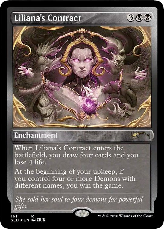 Image for Liliana's Contract (161) (Foil Etched) (Secret Lair Drop Series) (161) - Magic: The Gathering
