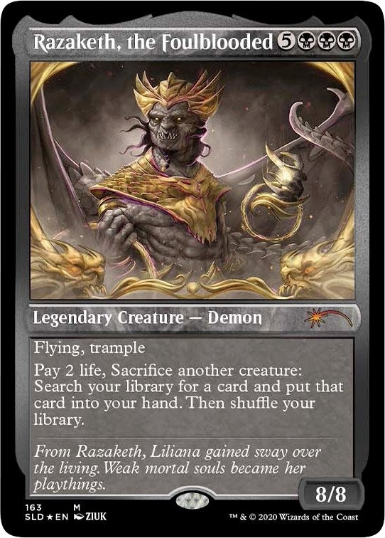 Image for Razaketh, the Foulblooded (Foil Etched) (Secret Lair Drop Series) (163) - Magic: The Gathering