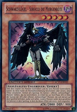 Image for Blackwing - Sirocco the Dawn (German) - "Schwarzflugel - Sirocco die Morgenröte" (Advent Calendar 2011 (Adventskalender)) (AC11-DE013) - YuGiOh